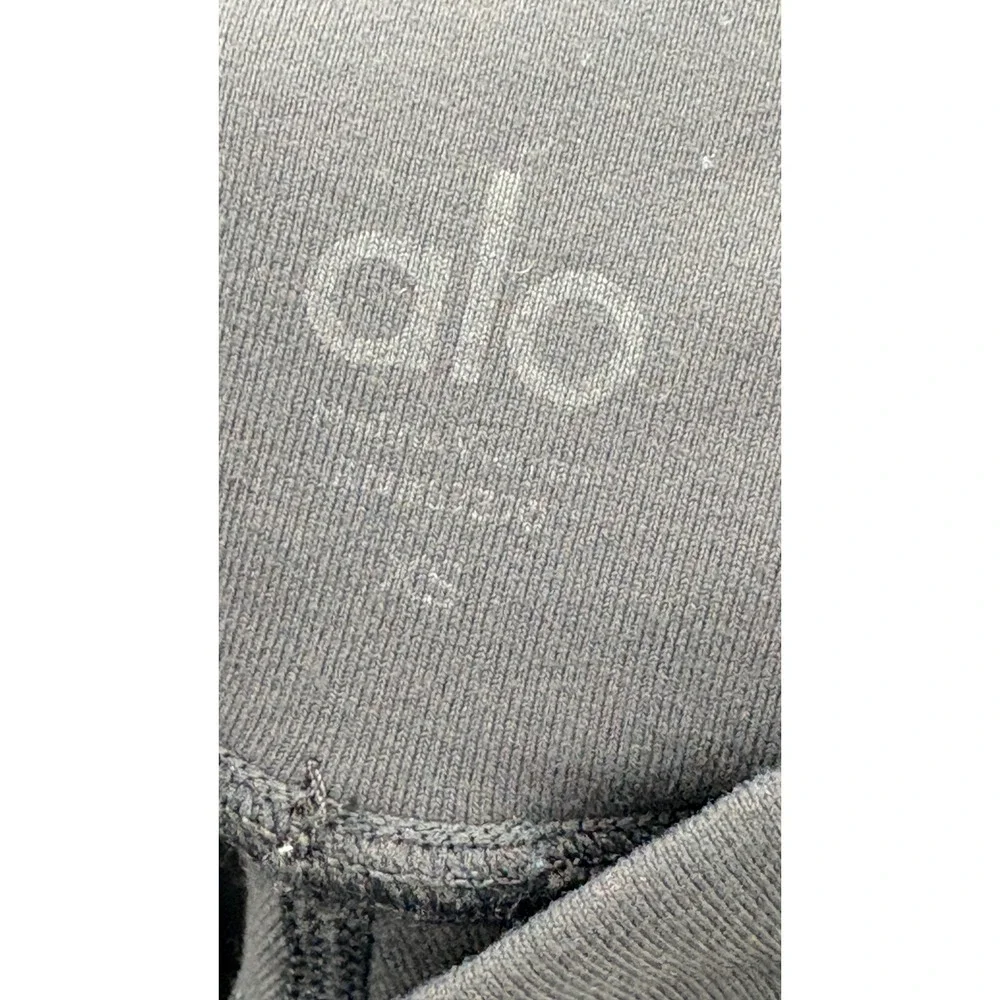 Alo Leggings‎ Avenue High Rise Moto Women Size XS Dark Gray Yoga Workout